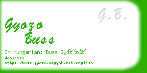 gyozo buss business card
